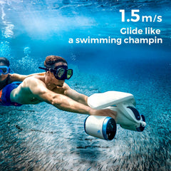 Mix Underwater Scooter with Action Camera Mount 30 Minutes 10 kgf 40M Waterproof Dual Motors Water Sports Swimming Pool Diving Snorkeling Water Scooter for Kids Adults