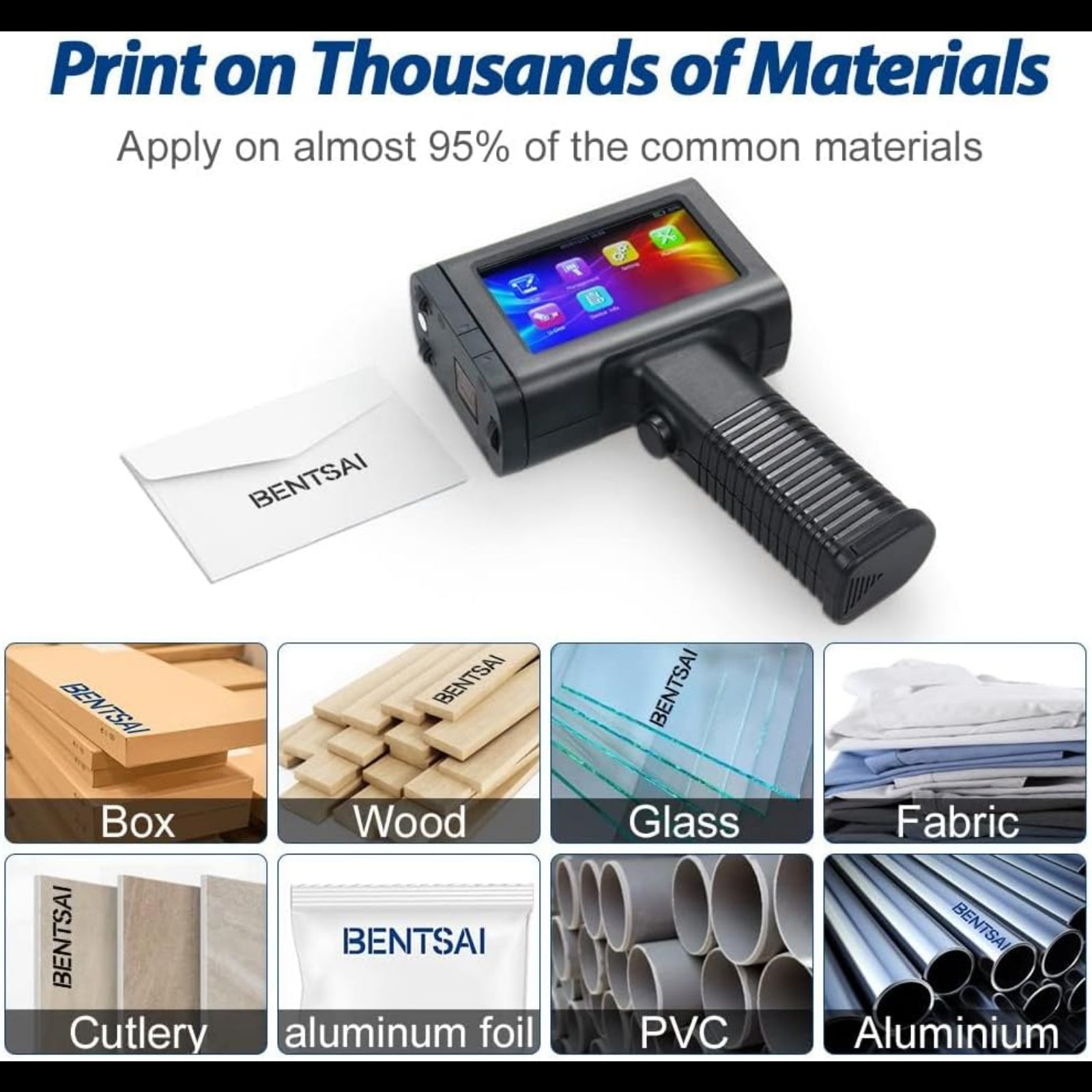 Portable Intelligent Handheld Inkjet Printer