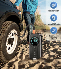 150PSI 10000mah Portable Car Jump Starter with Air Compressor