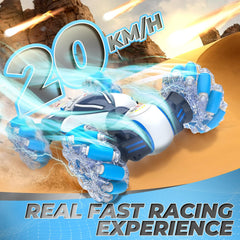 Gesture Sensing RC Stunt Car Toys for 6-12 Boys&Girls - Birthday for Kids, Hand Controlled 2.4Ghz Remote Control Twist Cars, 4WD Transform All-Terrain Off Road Vehicle