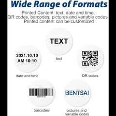 BENTSAI B85 Wide Format Handheld Inkjet Printer Industrial Inkjet Printer with 4 Inches Print Height for Large Format Batch Coding Variable Data Printing on Any Surfaces