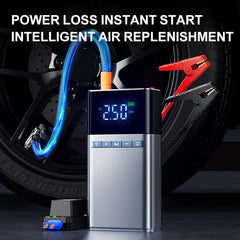 2024 Vehicle air pump, 12000mah portable automobile emergency start power supply, multi-function air pump, Ldian Bao integrated machine