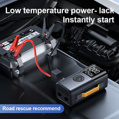 2025 New Automotive Emergency Kit - Air pump, ignition starter and multi-function mobile power supply with vacuum pump