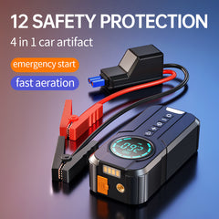 150PSI 10000mah Portable Car Jump Starter with Air Compressor