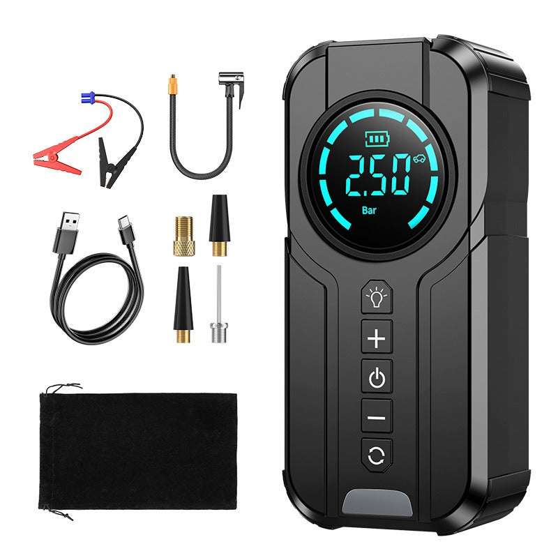 150PSI 10000mah Portable Car Jump Starter with Air Compressor