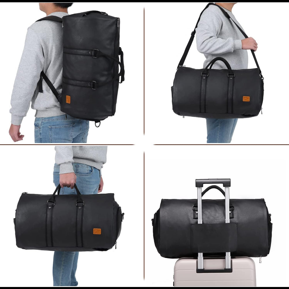 Convertible Travel Garment Bag,Carry on Garment Duffel Bag for Men Women - 2 in 1 Hanging Suitcase Suit Business Travel Bag